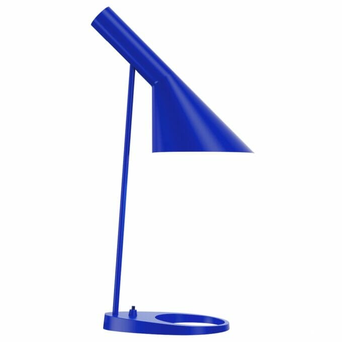 aj table lamp tischleuchte ultramarin blau louis poulsen arne jacobsen special edition tagwerc