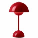 flowerpot vp9 tischleuchte akku led indoor outdoor garten design verner panton andtradition vermilion red 20713401 tagwerc