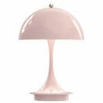 panthella 160 portable pale rose tischleuchte louis poulsen verner panton tagwerc