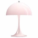 panthella 250 opal pale rose tischleuchte louis poulsen verner panton tagwerc